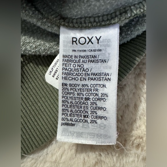 Roxy monochromatic logo sweatshirt. Size XS - Picture 3 of 7